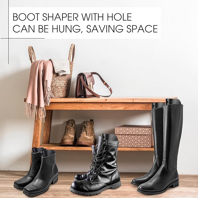 6 Packs Reusable Boot Shapers for Tall Boots Inserts Support for Women and Men to Keep Shape