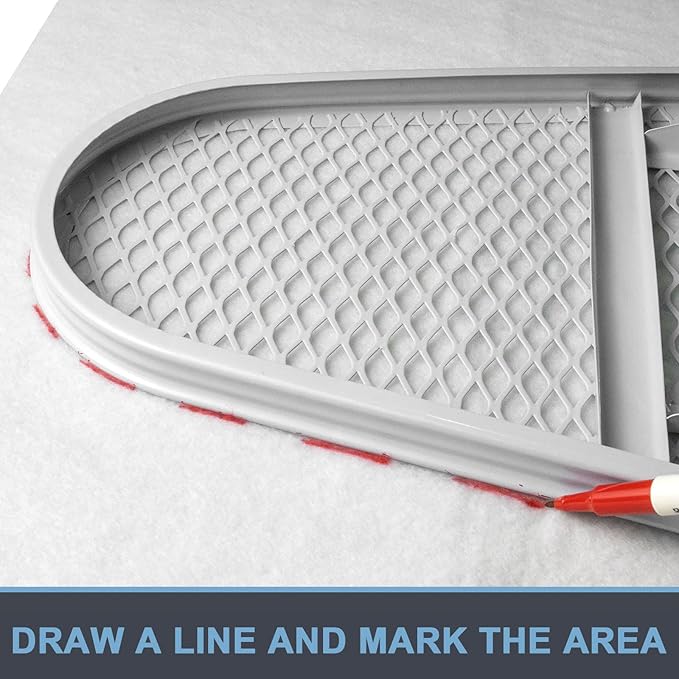 Ironing Board Padding Only, Cut to Desired Sizes, Fitting up to 21x57 Ironing Boards, Thick Premium Felt Underlay Pad, Universal Replacement Iron Board Felt Pad (57" x 21")