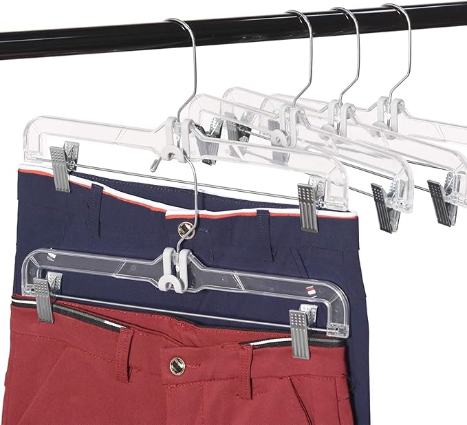 Clothes Hanger Connector Hooks, Outfit Hangers, Hanger Extender Clips, Cascading Hanger Hooks, Velvet Huggable Hangers Accessory, Heavy Duty Space Saving for Closet 60 Pack (Ivory)