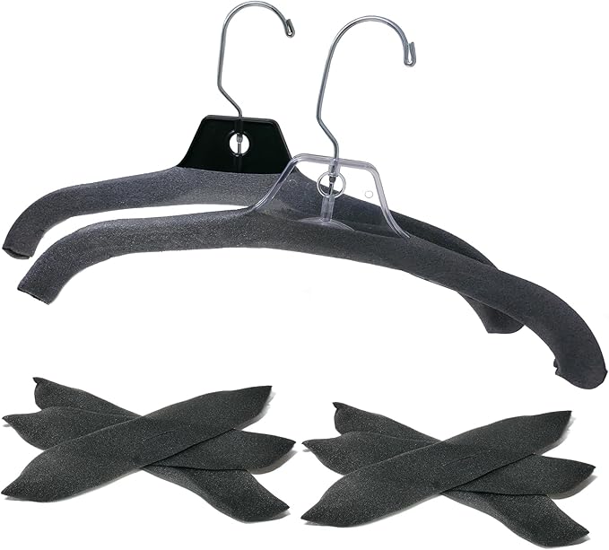 Foam Pad Hanger Covers, Charcoal Grey Foamies, 200 Pack