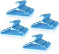 Plastic Kids Hangers - 100 Pack Non-Slip Baby Clothes Hangers for Closet, Toddler & Newborn Clothing Pants, Skirts, Coats (Blue)