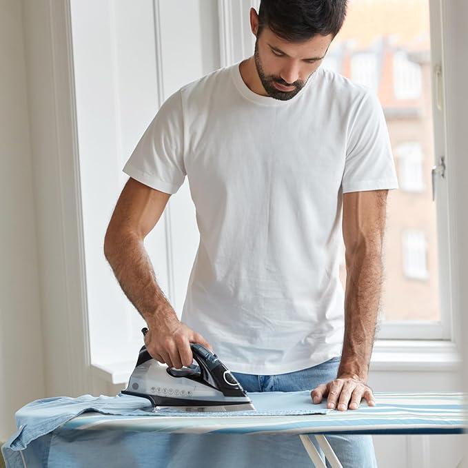 BNDX Ironing Board Cover, 18" x 49" Standard Size Thick Padding with Bongee Cord, Stain Resistant & Durable Scorch, 2 Click Buckles for Smooth Iron and Easy Installation Pulse Green