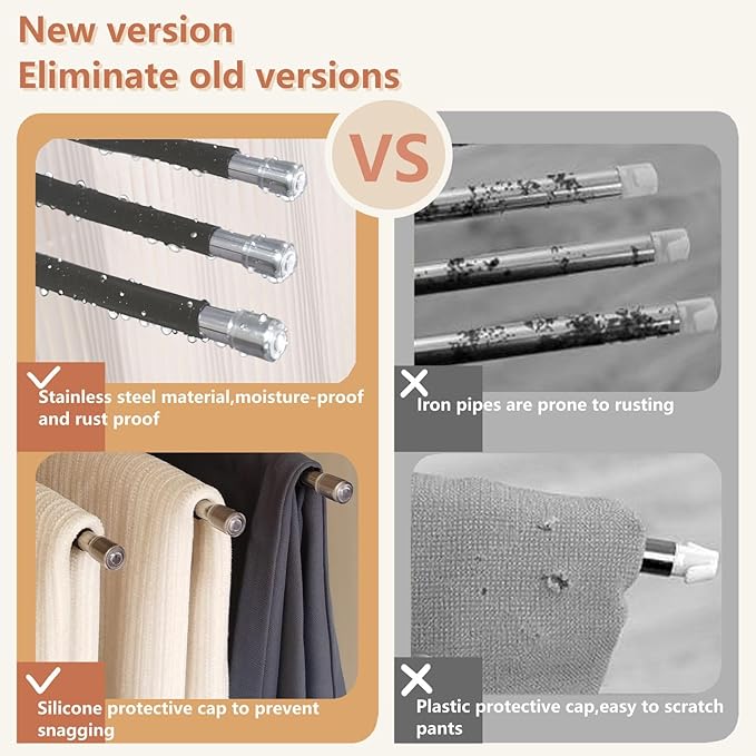 Pants Hangers Space Saving 2packs Metal Closet Organizer,Clothes Jean Hanger,Anti-Slip Design,Closet Organizers and Storage for Skirts Scarf Legging