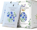 Linen Scented Sachet Bags - 12 Pack Closet & Drawer Freshener, Long Lasting Odor Eliminator for Wardrobes, Cars & Storage, Home Fragrance Air Freshener Sachets
