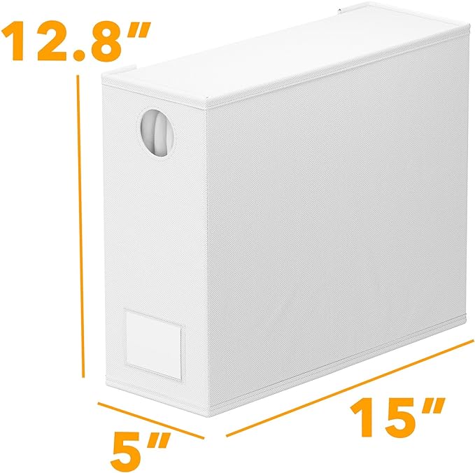 SpaceAid 6 Pack Bed Sheet Organizers and Storage, Foldable Sheet Organizer for Linen Closet, Sheets Set Folder Keeper with Window XL (Queen & King Size) Bedding Container, (White, 6 Pack)