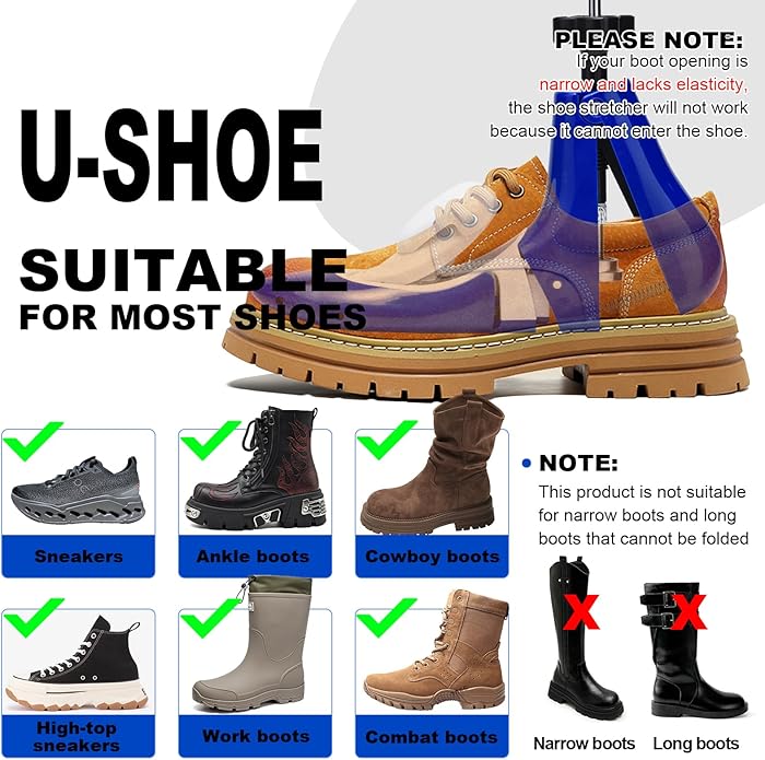 Shoe Stretcher Men Women, Boot Stretcher for Wide Feets Adjustable Shoe Tree Boot Widener Expander