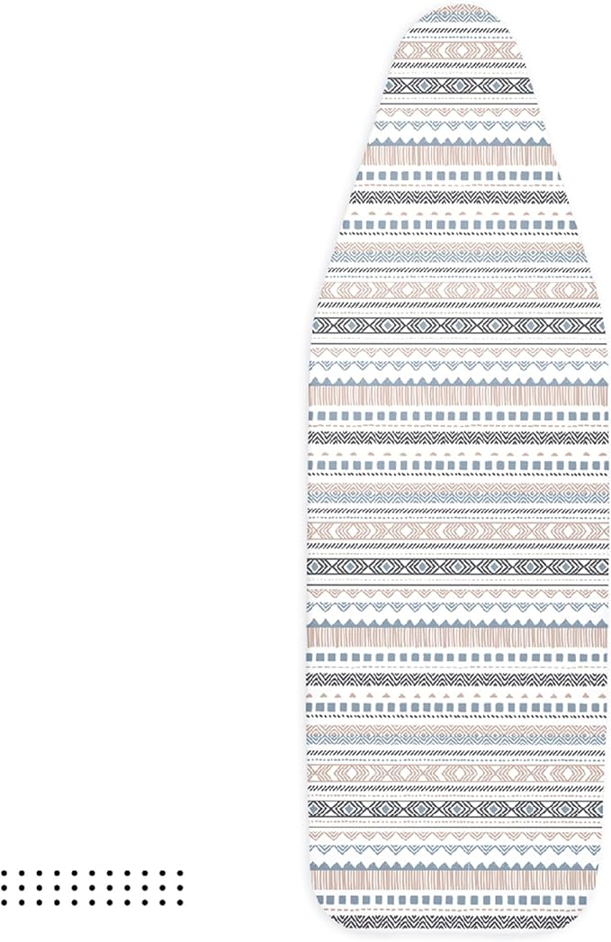 Encasa XO Ironing Board Cover and Pad 54"x18" - Thick 3mm Felt Padding, Drawstring Tightening & Lock, Easy Fit, Scorch & Stain Resistant, Fits X-Large Ironing Board - Aztec