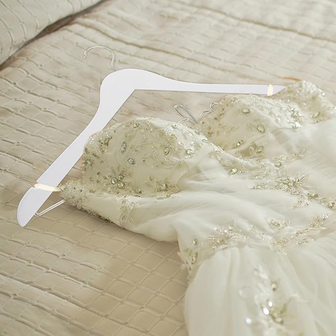 Garneck Bridal Hanger Wedding Hanger Nonslip s Wire s Bride Wedding Clothes Wood, Iron Dress Rack Bridegroom Clothing Bride for Dress