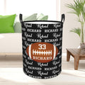 Custom Name Laundry Basket, Personalized Collapsible Laundry Hamper with Name for Bathroom Bedrooms, Customized Dirty Clothes Hamper Storage Basket Gifts for Kids Boys Girls Baby Men Women
