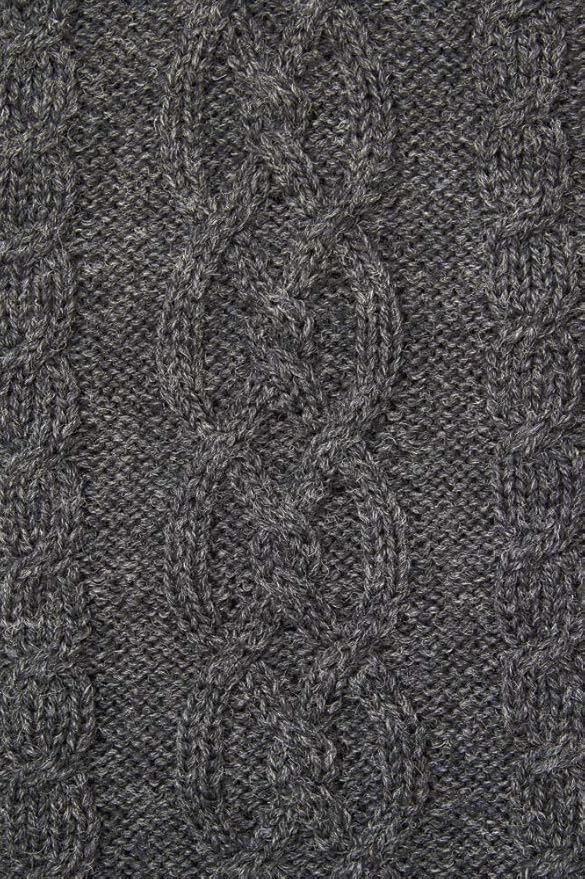 Aran Crafts Basket Stitch Crew Neck Sweater (100% Wool)