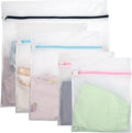 Casaphoria 5Pcs Bra Laundry Bags for Washing Machine, Large Travel Lingerie Laundry Bags for Dirty Clothes, Underwear Mesh Wash Bags for Delicates