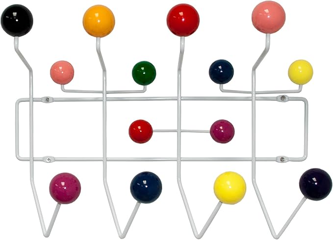 Mod Made Mid Century Modern Bubble Wall Mounted Coat Rack, Multi Color