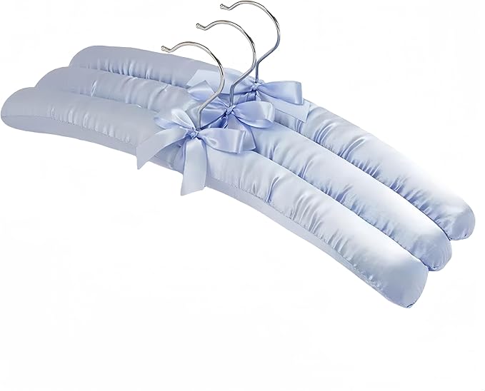 Padded Hangers for Women Clothing Satin Hangers Padded Hanger for Sweaters Non Slip Padded Clothes Hanger