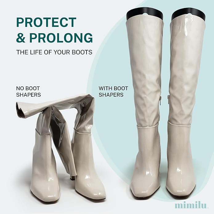 MIMILU 10 Pieces (5 Pairs) Boot Shaper Form Inserts. Stand Up Shape Holder For All Types Of Boots