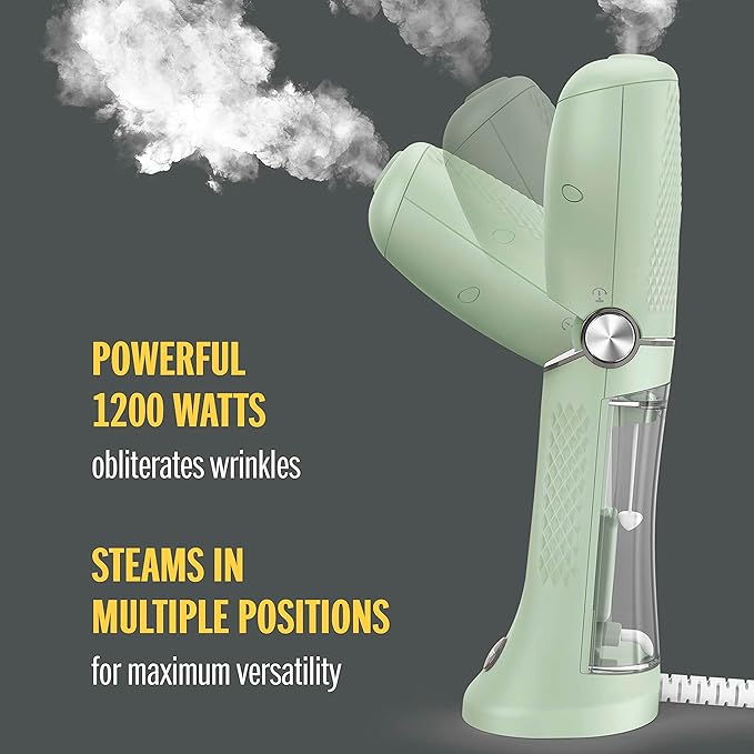 Conair Handheld Garment Steamer for Clothes, Turbo ExtremeSteam 1875W, Portable & Power Steam Handheld Travel Garment Steamer for Clothes with Dual Voltage for Worldwide Use