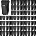 80 Pcs Plastic Baby Hanger Clips Slim-line Finger Clips Set for Clothes Hanger Velvet Hanger (Black)