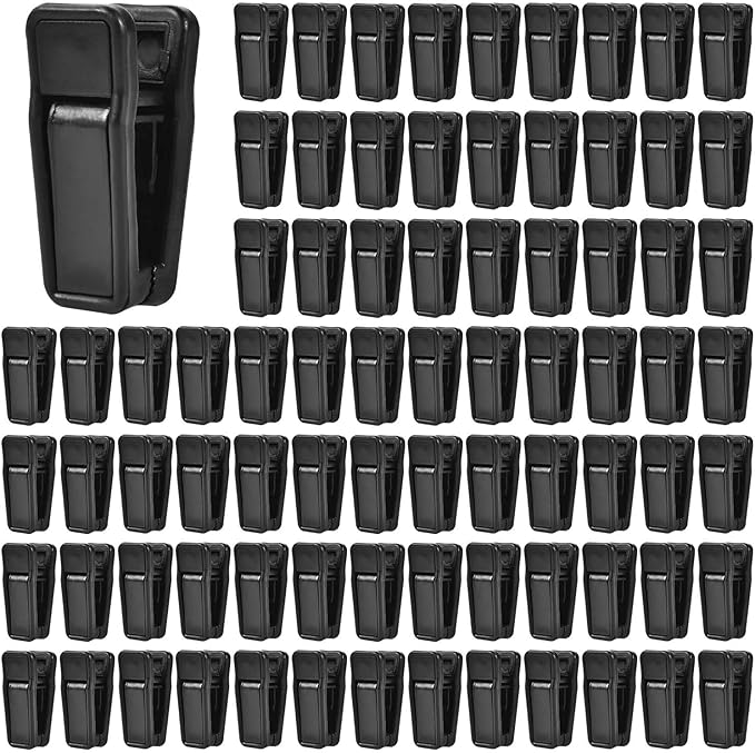 80 Pcs Plastic Baby Hanger Clips Slim-line Finger Clips Set for Clothes Hanger Velvet Hanger (Black)