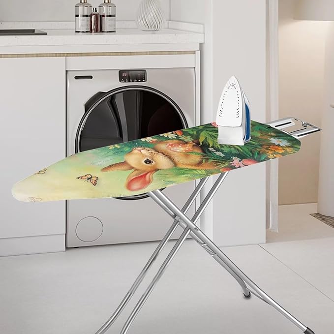 Butterfly Ironing Board Cover Rabbit Iron Board Cover Replacement Polyester Fabric Ironing Board Table Top Ironing Board Protective Cover