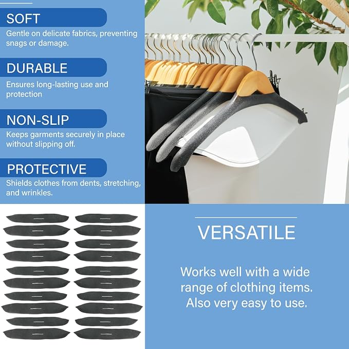 Foam Pad Hanger Covers, Charcoal Grey Foamies, 50 Pack