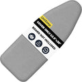 Small Ironing Board Cover and Pad 12.5"x30" Small Iron Board Cover with Padding,Tabletop Mini Ironing Board Cover and Pad Small Size, Cotton Canvas, Heat Resistant, Drawstring Gray