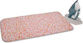 Joseph Joseph Swift Folding Ironing Mat with Silicone Iron Rest, Heat and Steam Resistant, Non-Slip Ironing Pad, Compact Storage, 35.4 x 18.5 in, Peach Blossom