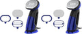 Conair 2-in-1 Handheld Steamer and Iron for Clothes,Turbo ExtremeSteam 1875W Garment Steamer and Clothing Iron,Black/Blue,(Pack of 2)
