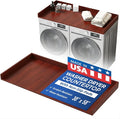 OfficeSimpli Washer Dryer Countertop, Made in USA, Non-Slip Pads, Laundry Room Wood Topper, Washer Dryer Cover for Top, Laundry Countertop, Laminate Finish (Mahogany, Large (30" x 58"))