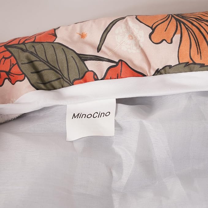 Ironing Board Cover and Pad 15x54, Iron Board Cover with 6mm Thick Felt Padding, Drawstring, Hook and Loop Fasteners, Floral Printed
