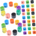 iplusmile Plastic Hanger Size Markers: 180pcs Clothes Garment Markers Assortment Kit, XXS - 4XL Color-Coding Clothing Coded Size Clips Round Small Sizes Tags for Wire Hangers