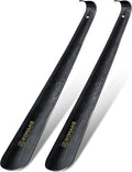 ZOMAKE Shoe Horn Long Handle for Seniors Men Women,16.5" Metal Long Shoehorn for Boots Shoe Spoon Helper