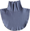 Fake Collar Detachable Turtleneck Dickey collar Half Blouse Pullover False Collars for Women Men in Sweater