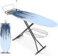 APEXCHASER Ironing Board Full Size with Iron Rest, Metal Panel Iron Board with Heat & Scorch Resistant Cover, Adjustable Height Heavy Duty Ironing Board, for Home, Dorm, 18 x 51 Purple