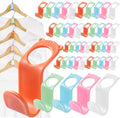 SLMT Clothes Hanger Connector Hooks 50PCS Space Saving Extender Clips for Closet Organization Dorm Room Essentials Cascading Saver Organizers and Storage