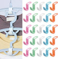 SLMT Space Saving Hanger Extender Hooks 50PCS Clothes Hanger Connector Hooks Closet Organizer for Plastic Hangers