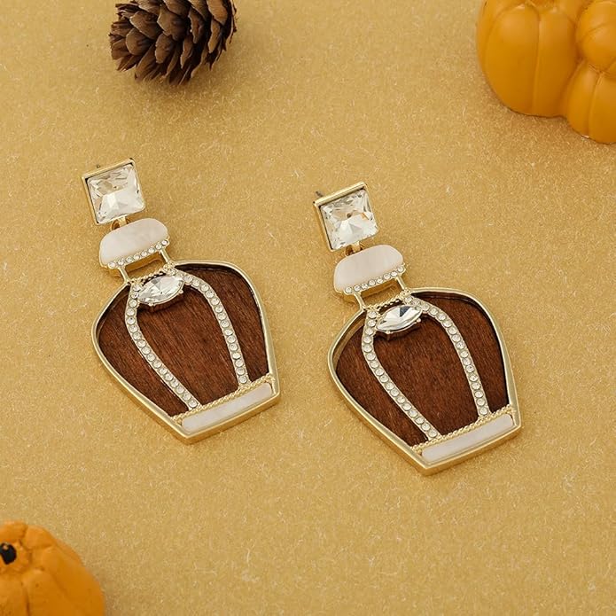 Madison Tyler Fall Earrings for Women | Cute Statement Autumn Earrings Dangling | Maple Leaf Scarecrow Shoes Shoes Rabbit Mushroom Earrings for Women