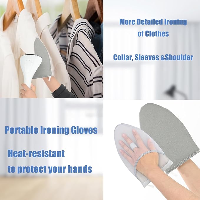 Steamer Board for Clothes With Ironing Glove, 35"17.5" Hanging Ironing Pad, Steam Iron Stand With Pad for Steaming Clothes