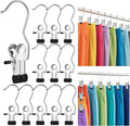 30 Pack Boot Hangers for Closet，Legging Organizer for Closet Hanging，Jeans Hanger Clips，Hanger Organizer,Space Saving Hanger Clips，for Yoga Pants, Shorts, Hats, Skirts