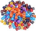 MECCANIXITY Clothes Hanger Markers Blank Tags Fit 3.5mm Rod for Garment Color Coding Red/Purple/Orange/Bright Blue/Brown/Orange Yellow/Dense Blue/Gray 150pcs