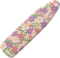 Flashideas Flower Ironing Board Cover and Pad 15x54 Inch Standard Ironing Board Cover with Elastic Edge and Hook and Loop Fasteners Scorch and Stain Resistant Cotton
