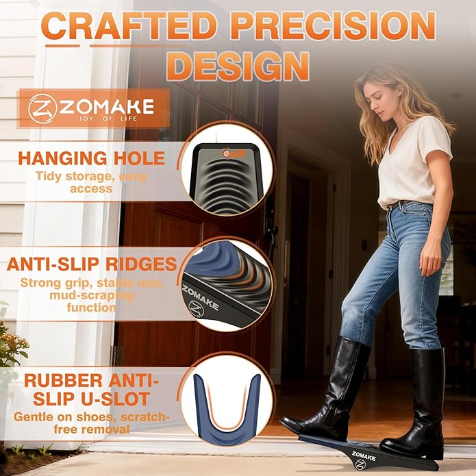 ZOMAKE Boot Jack, Cowboy Boot Remover Take Off Helper, Portable Bootjack Puller for Men Women