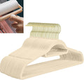 Velvet Hangers,Felt Hangers,Non-Slip Clothes Hanger, Multifunctional Space Saving Clothes Hangers for Wedding Dress & Dress Clothes(Lvory1,20pcs)