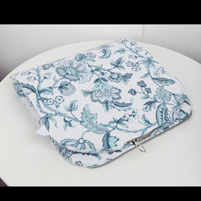 Garment Steamer Hanging Ironing Board Steamer Board for Clothes for Handheld Steamer Accessory Ironing Mat Pad for Dorm Home, Blue White