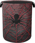 Spider Web Cool Foldable Laundry Hamper - Waterproof Fabric Storage Basket with Handles, Clothes Hampers for Laundry,Bedroom,Dorm