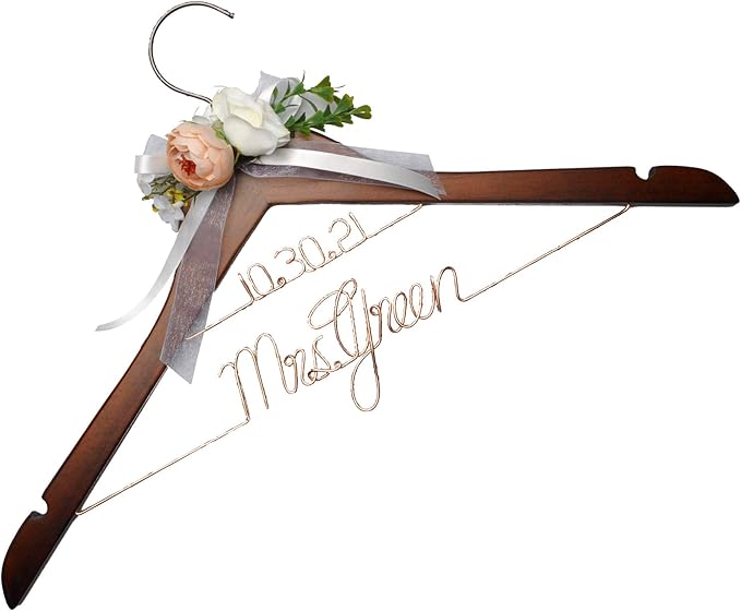 Personalized Bride Hanger - Wedding Gift for Bridesmaid, Honor Maid, Doctor - Graduation Dress Hanger