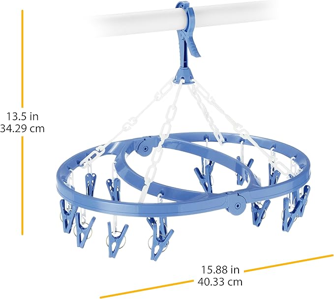 Whitmor Clip and Drip Hanger with 16 Clips