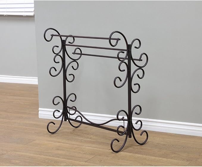 Frenchi Home Furnishing Blanket Rack, 35.5"H, Black