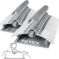 100Pack Baby Hangers for Closet Adjustable, 11~14inch Extendable & Stackable Kids Hangers, Non-Slip Plastic Kid Hangeres, Toddler Hangeres for Infant Baby Toddler Children Nursery Teen