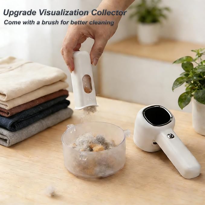 Fabric Shaver Lint Remover Rechargeable with Digital Display，3-Speeds Sweater Shaver to Remove Pilling Defuzzer Fabric Shaver for Clothes, Couch, Curtain, Blanket,Furniture