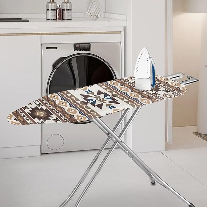 SEANATIVE Aztec Geometry Ironing Board Cover Decorative Ironing Board Protective Guard Covers Dustproof Iron Pad Cover with Elasticized Edges