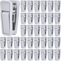 40 Pcs Plastic Baby Hanger Clips Slim-line Finger Clips Set for Clothes Hanger Velvet Hanger (Grey)